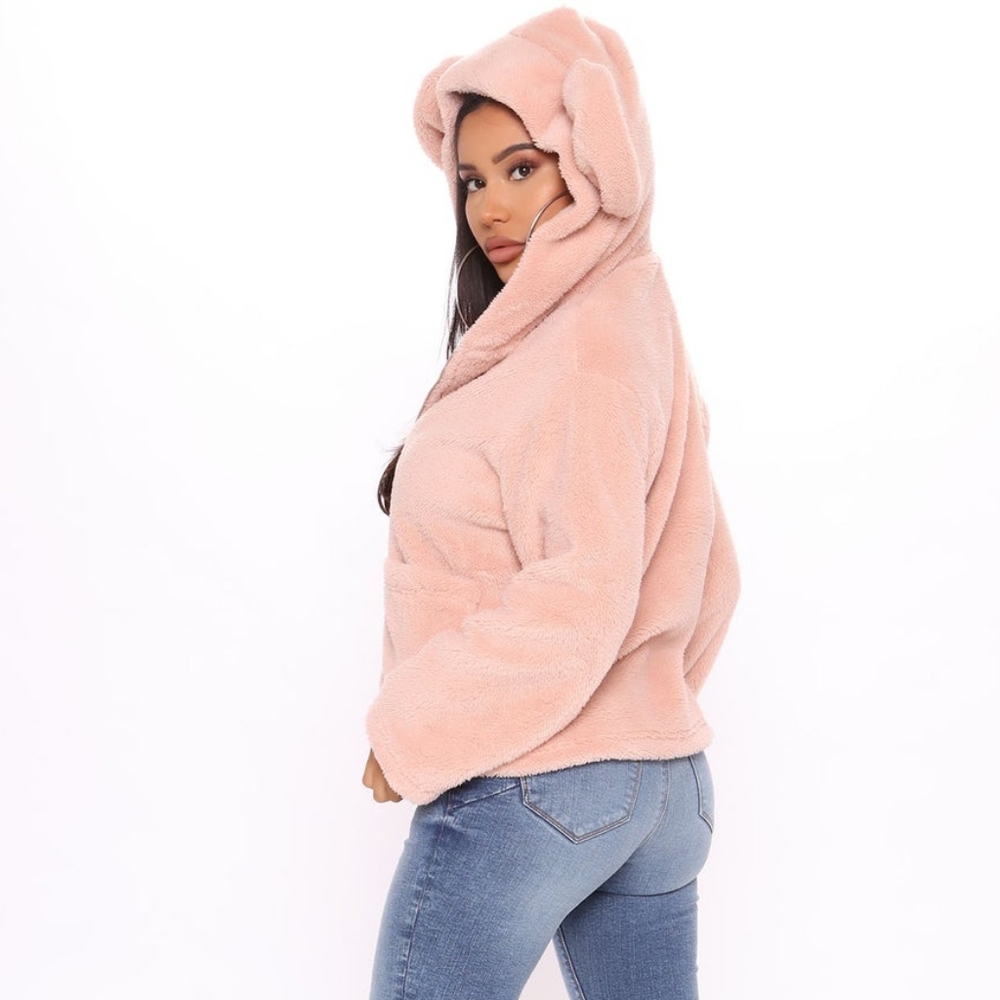 All Warm & Fuzzy Ears Hooded Jacket
